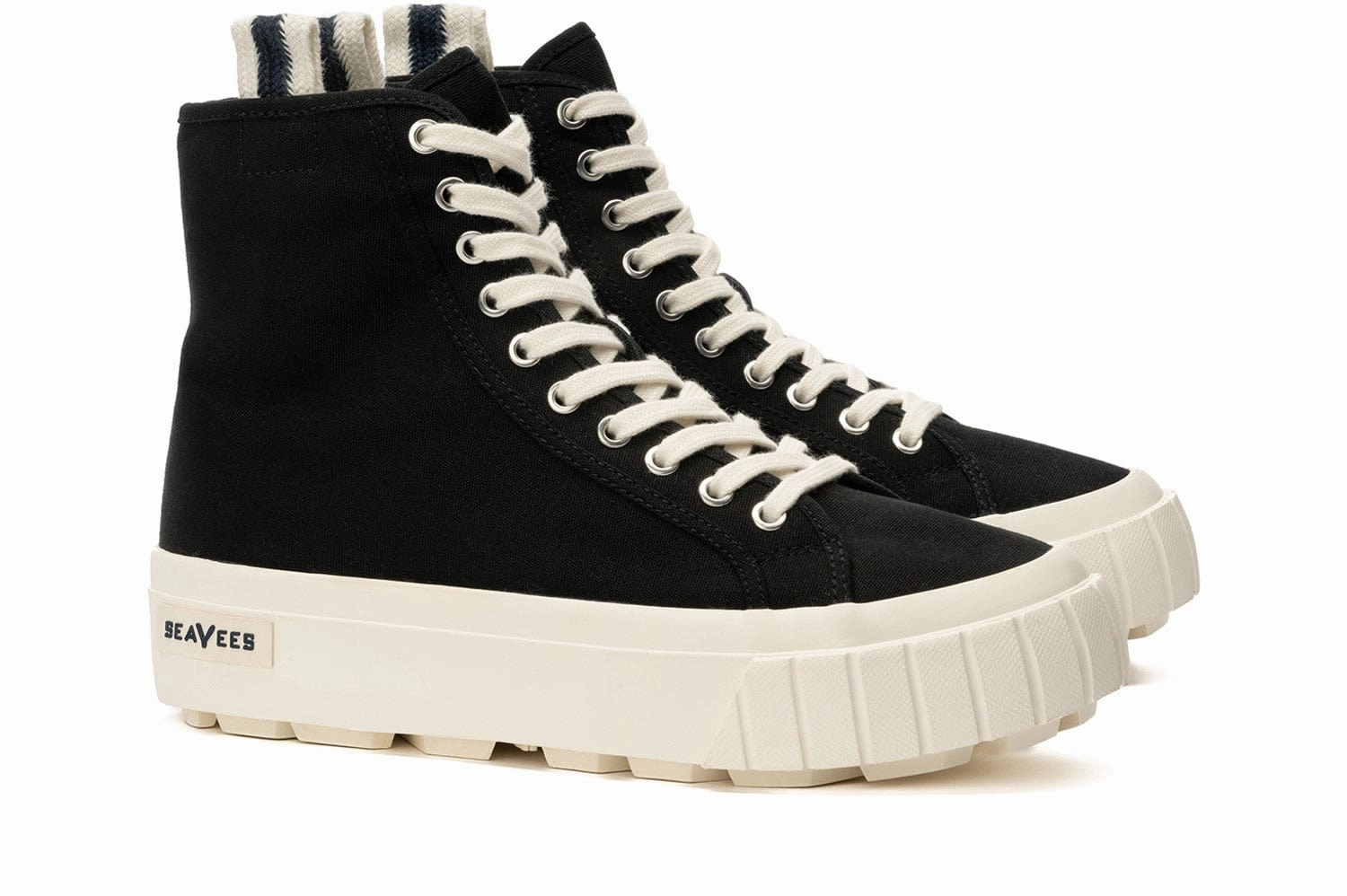 Womens - La Brea Lug High Top Platform - Black Action Shoes Casual