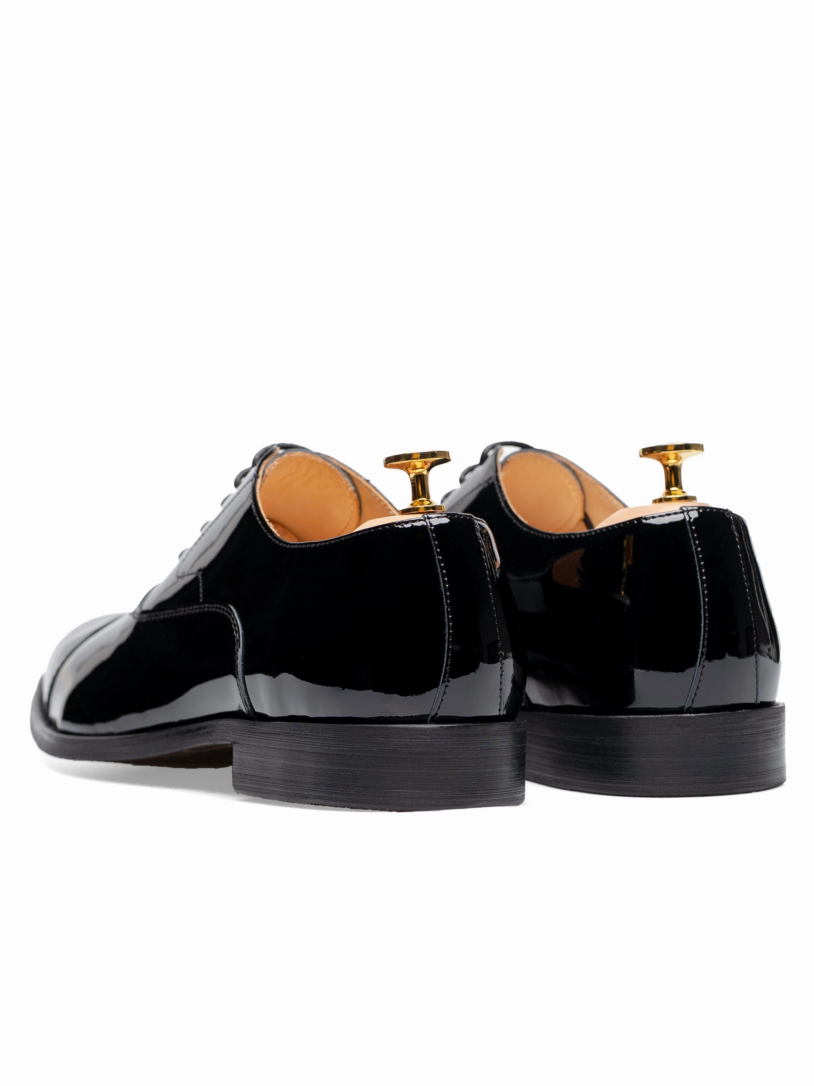 Oxford Cap Toe Tux - Black Patent Leather Earth Shoes Oxfords