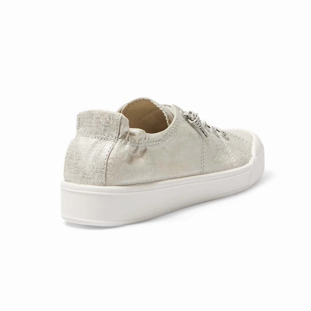 Shoelaces For Casual Shoes Switch Sneaker in Silver Canvas