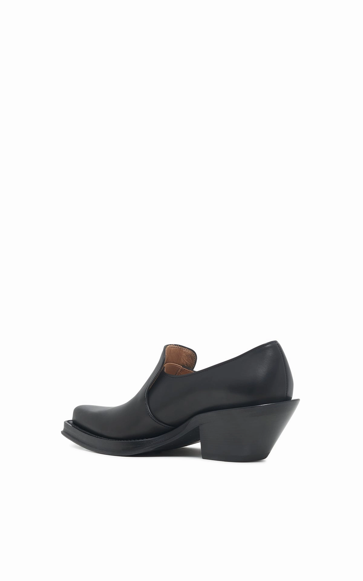 Jack Loafer in Black Leather Hush Puppy Loafers