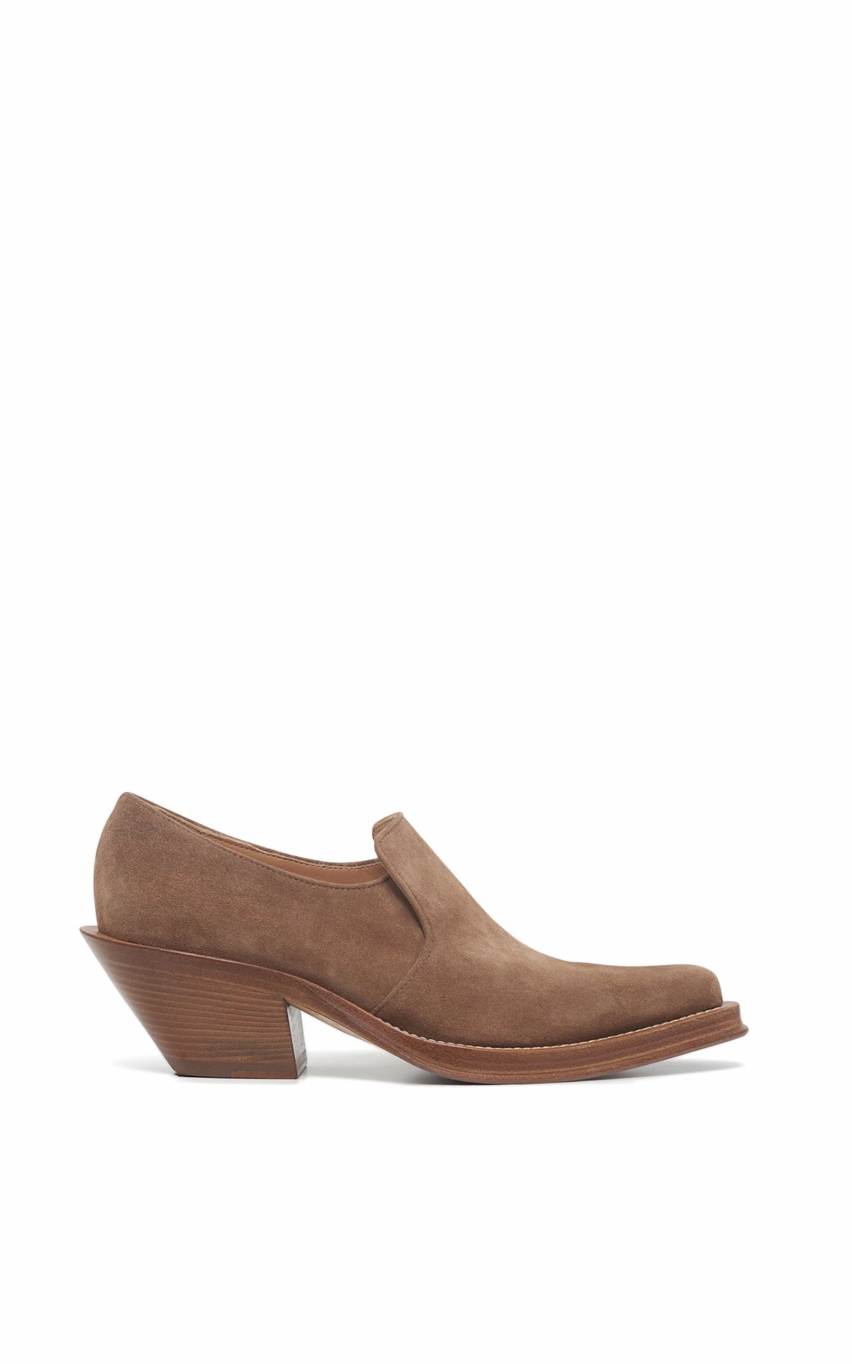 Jack Loafer in Dark Sand Suede The Row Vera Loafers