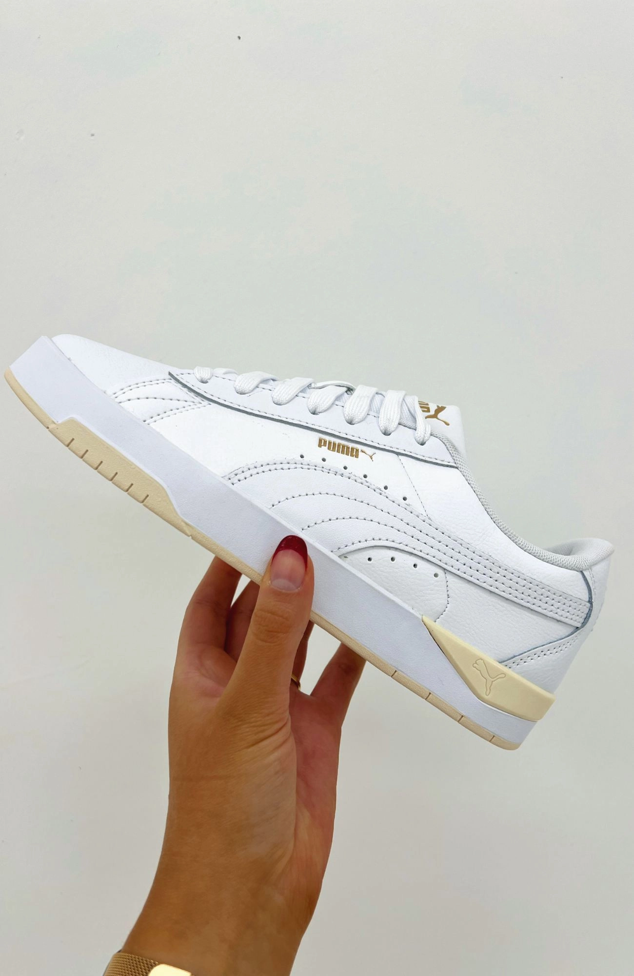 Asos Tennis Shoes Jada Classic Puma White Gold Alpine