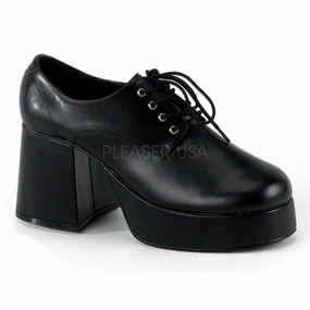 Doc Oxfords JAZZ-02 Black Pu Platform Shoes