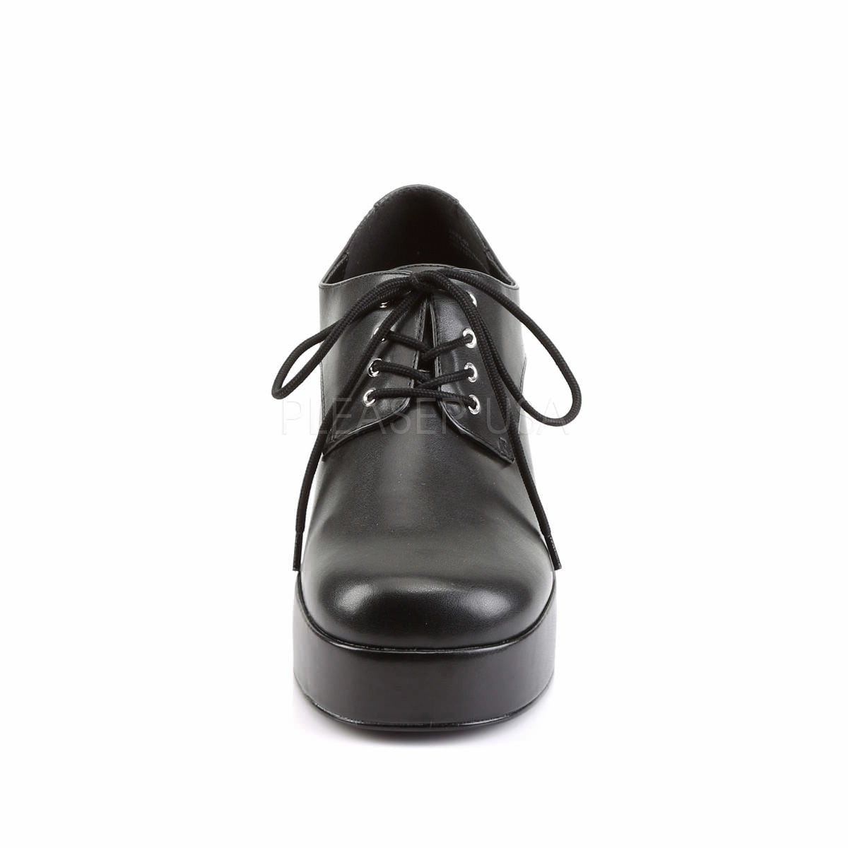 JAZZ-02 Black Pu Platform Shoes Oxfords Bakery