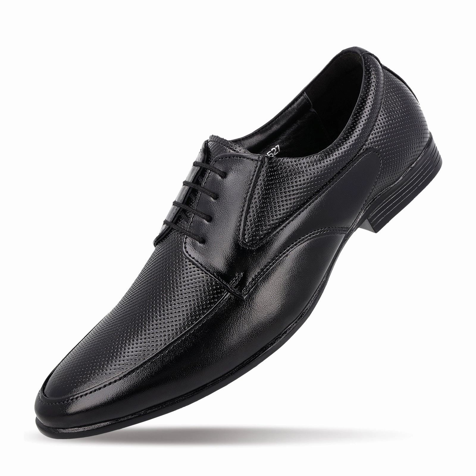 Lace Up Witch Shoes JOHN TAYLOR Men's Derby Leather Formal Shoes - JT97527 Black