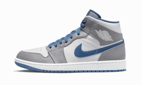 Jordan 1 Mid True Blue Cement Luka 2 Basketball Shoes