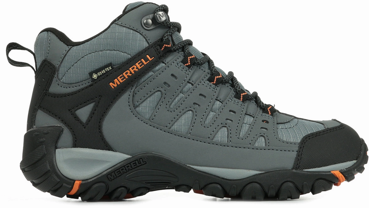 Best Rated Hiking Shoes Merrell Accentor Sport Mid GORE-TEX Mens Walking Boots - Grey