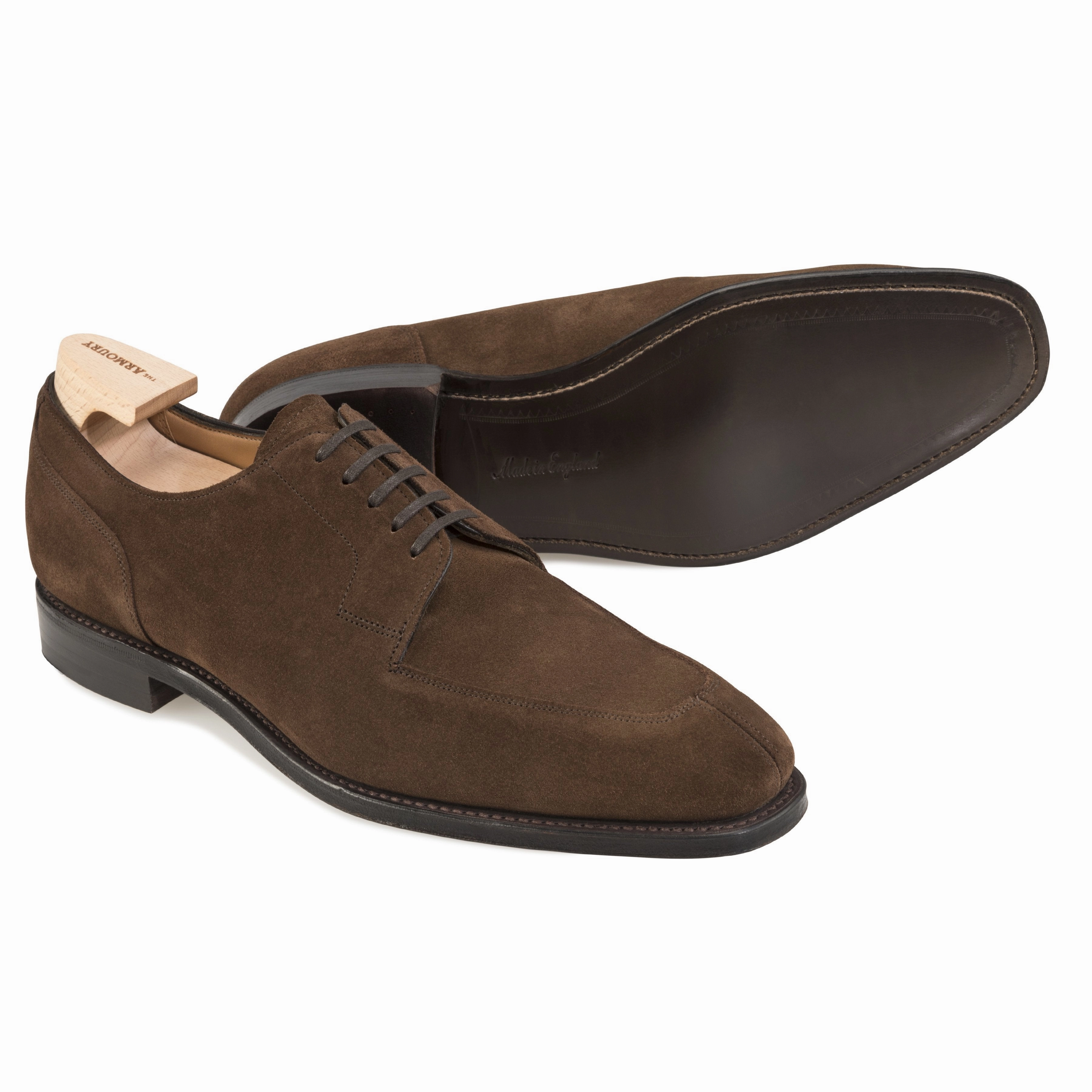 Leather Dress Shoes Jubilee Suede Split-toe Derby