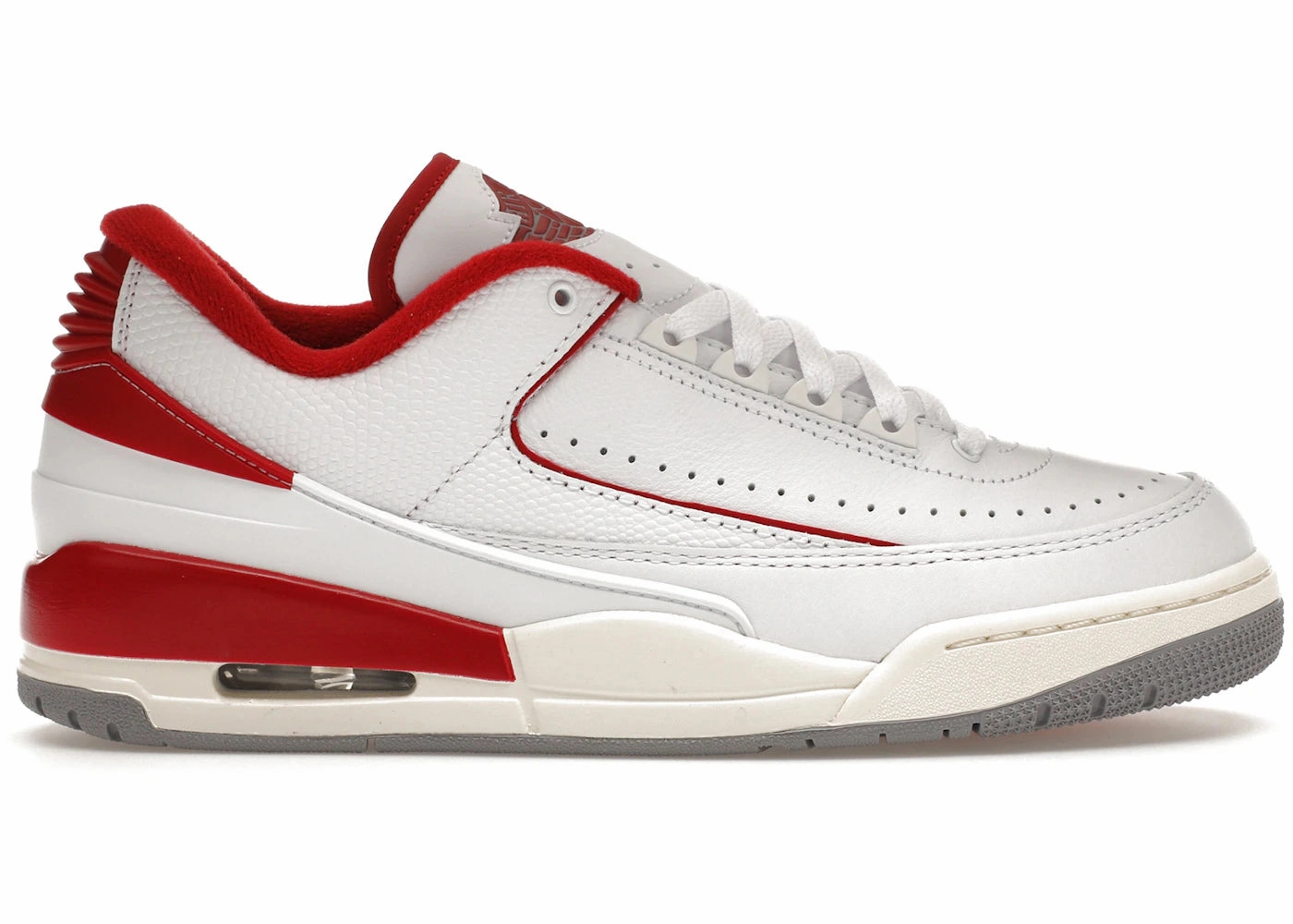 Exhibit Mid Basketball Shoes Jordan 2/3 White Varsity Red