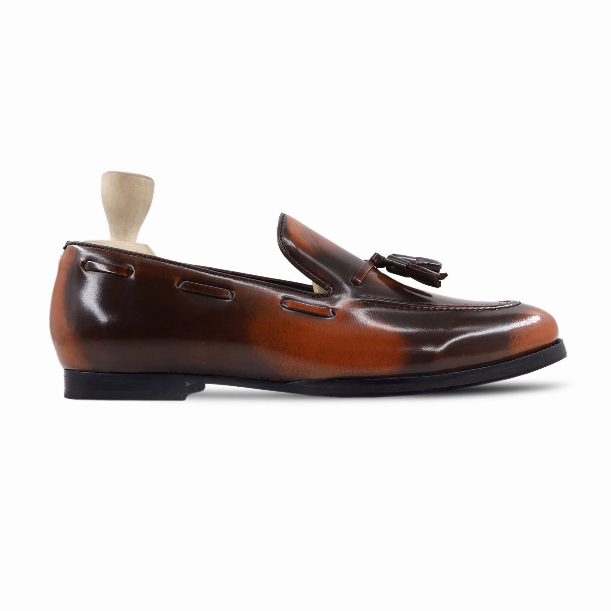 Kawena - Burnished Tan Box Leather High Shine Loafer Jamie Haller Loafers