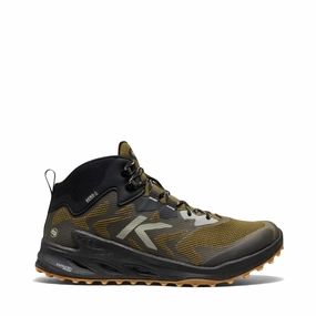 KEEN Men's Zionic NXT Waterproof Hiking Boot in Dark Olive/Black Tx Hike Gtx Hiking Shoes