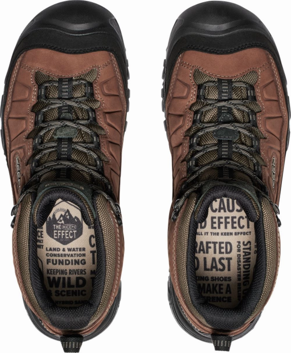 Cheap Waterproof Hiking Shoes Keen Outdoor' Men's Targhee IV WP Mid Hiker - Bison / Black