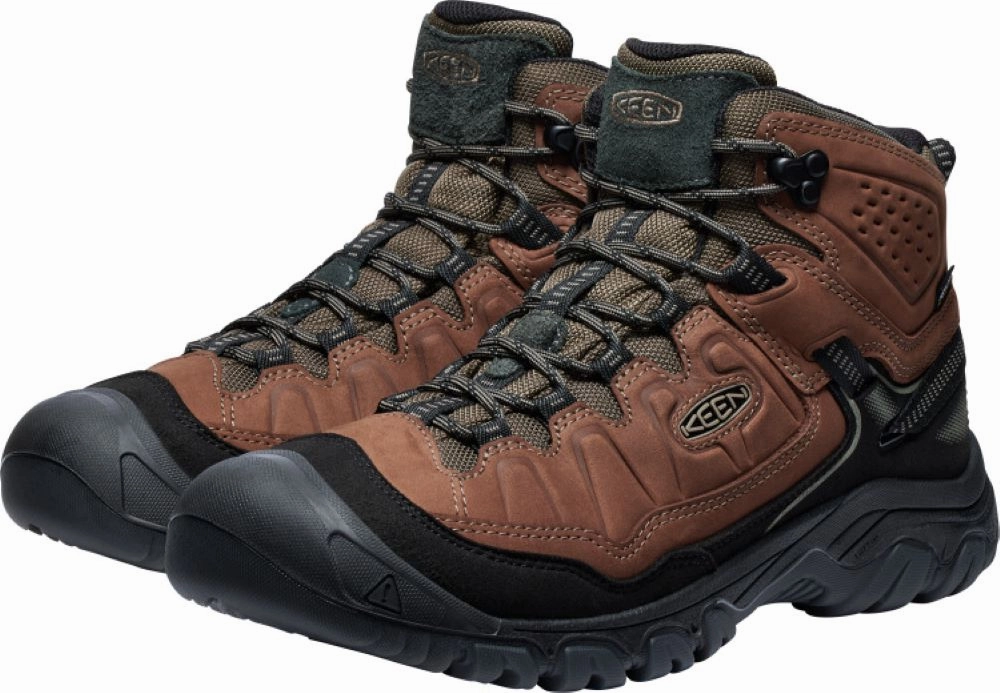 Places To Buy Hiking Shoes Near Me Keen Outdoor' Men's Targhee IV WP Mid Hiker - Bison / Black