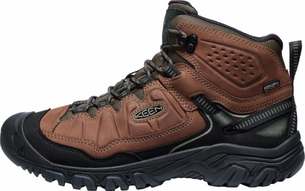 Keen Outdoor' Men's Targhee IV WP Mid Hiker - Bison / Black Nice Looking Hiking Shoes