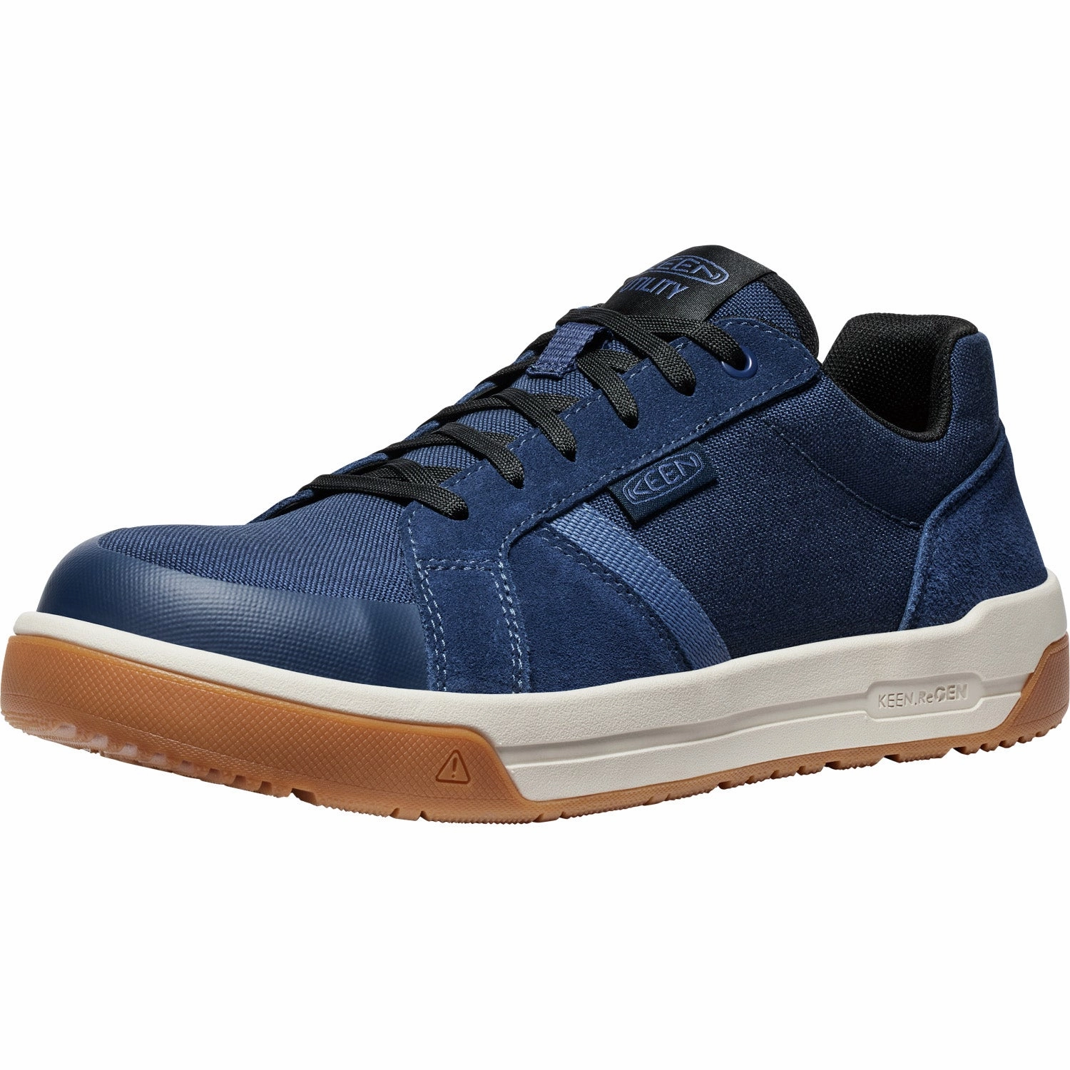 Keen Utility Mens Kenton CT Naval Academy/Gum Canvas Work Shoes Nmd R1 V2 Quilted Casual Shoes