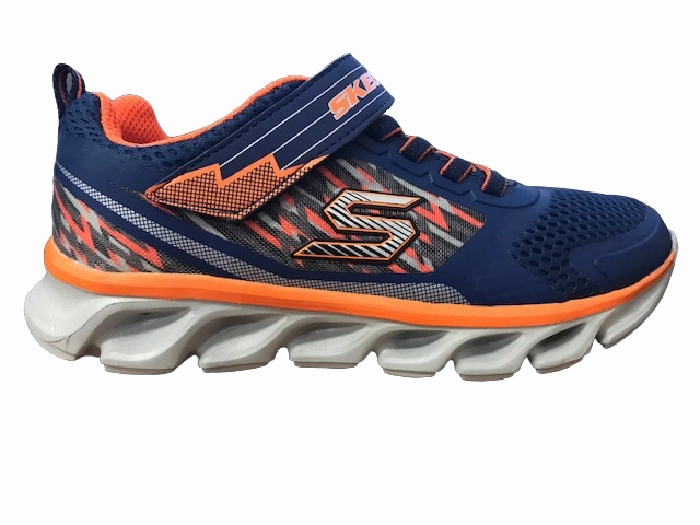 Skechers sneakers da bambino Tremblers 90581L NVOR blu arancione Best Training Running Shoes