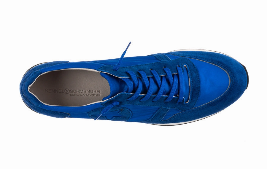 Lace Up Heeled Brogues Ken Gemini Electric  Blue