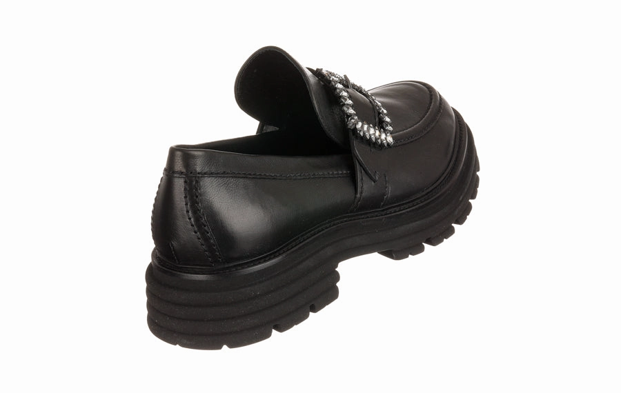 Ken Slice Black Suede Loafers With Tassels