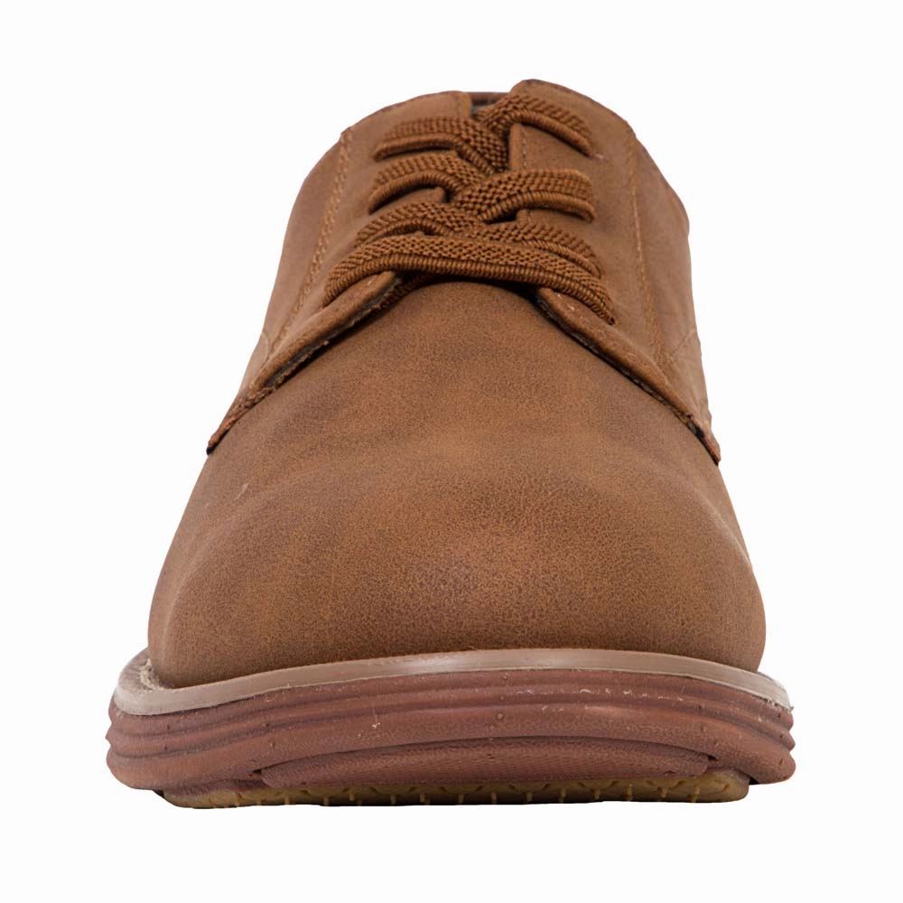 Kids' Dapper Jr in Chestnut Polished Leather Oxfords