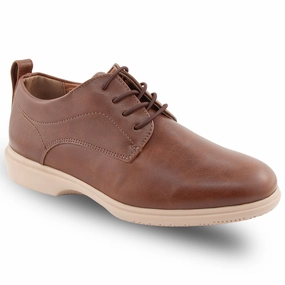 Kids' Lisbon Jr in Brown Non Slip Oxford Shoes
