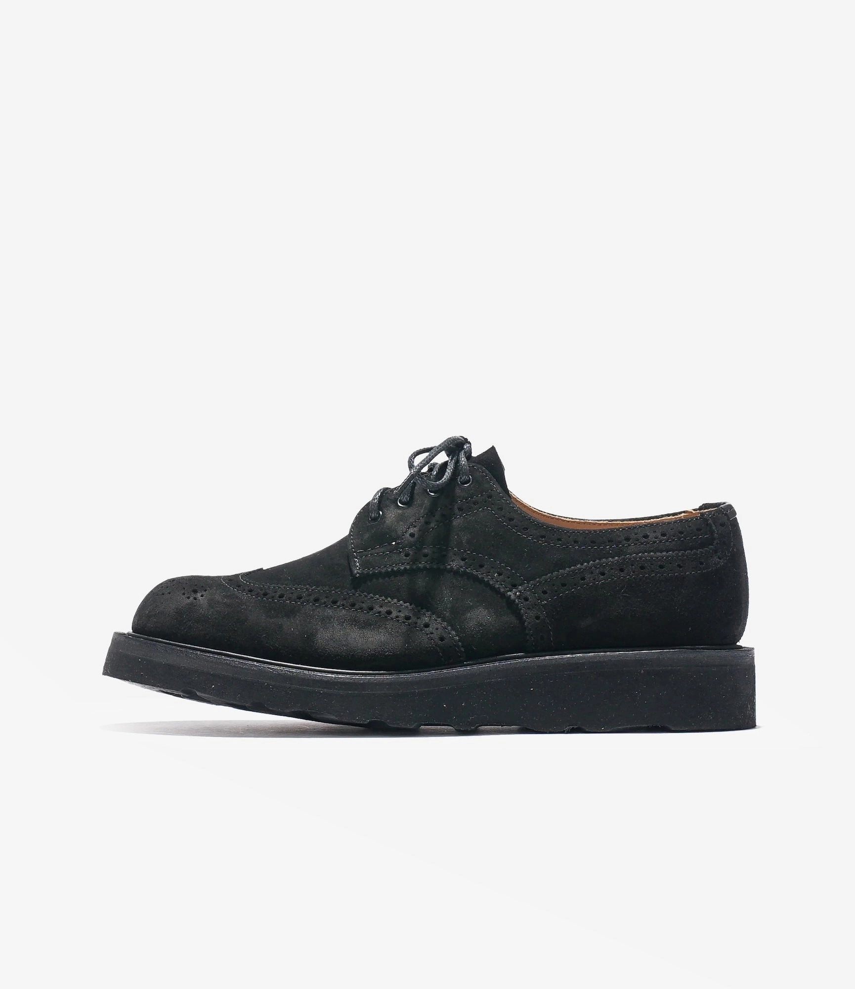 Heritage Brogue Ranger Asymmetric Gibson Brogue  Black Suede