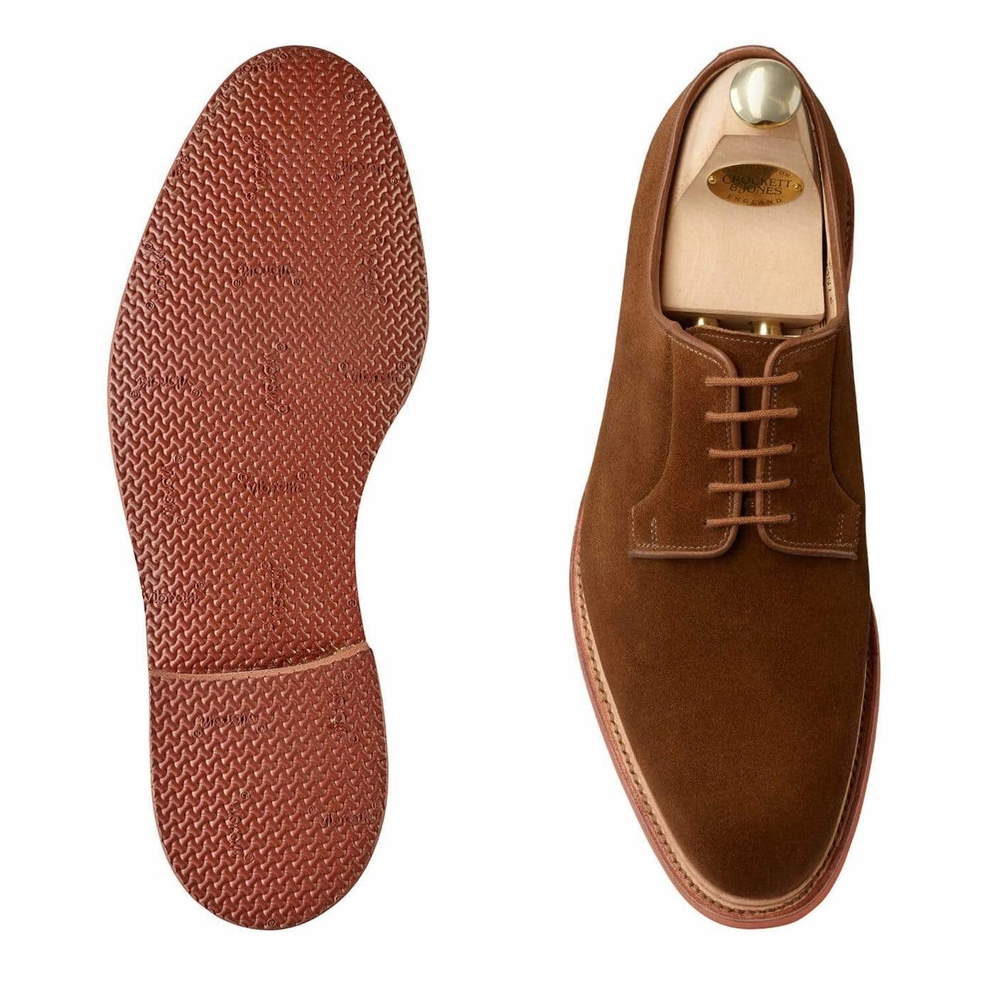 Oxford Style Lace Up Shoes Lamont 2 Snuff Suede