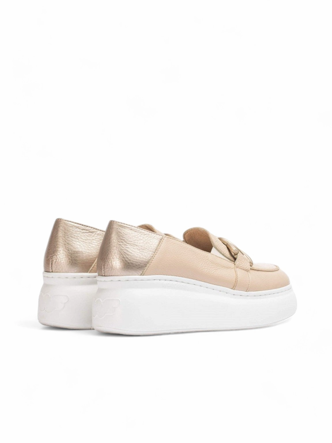 Wefly Chain Detailed Slip-on Sneakers Wide Slip Sneakers