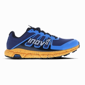 Men's Inov8 Trailfly Ultra G 270, Blue/Nectar, 10.5 D Medium Moab Flight Trail Running Shoe
