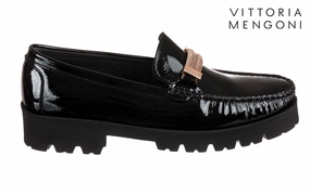 Vm Banner Black 2 Inch Loafers With Rocker Solo