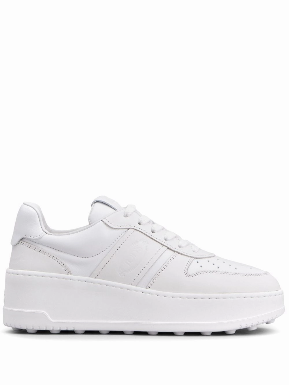 Two-toned Mary Jane Shoes LEATHER PLATFORM SNEAKERS