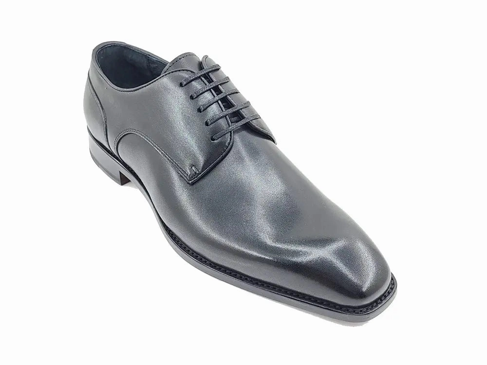Oxford Ms Shoe Stores Leather Sole Plain Toe Burnished Blucher