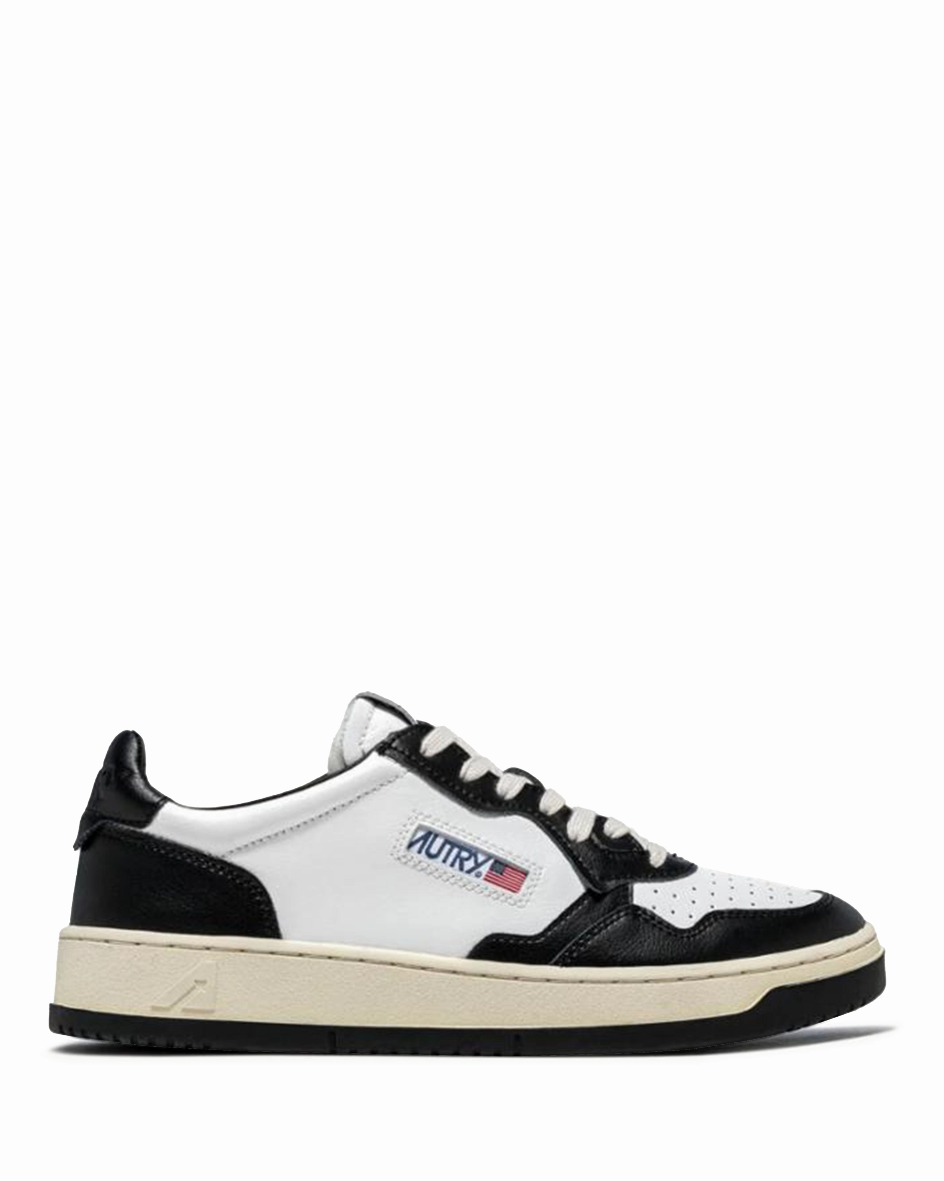 Medalist Low Man White/Black Leather Best Low Profile Tennis Shoes