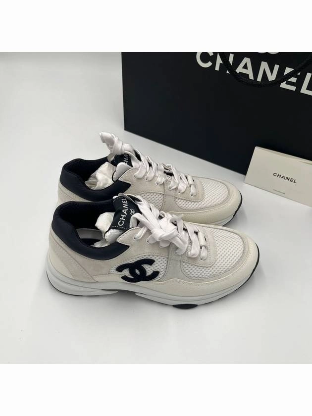 Tennis Shoes Stores CC Logo Suede Tennis Low Top Sneakers Black Chanel