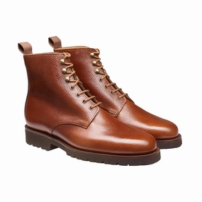 Lorna Walnut Hatch Grain Derby Vs Oxford Shoes
