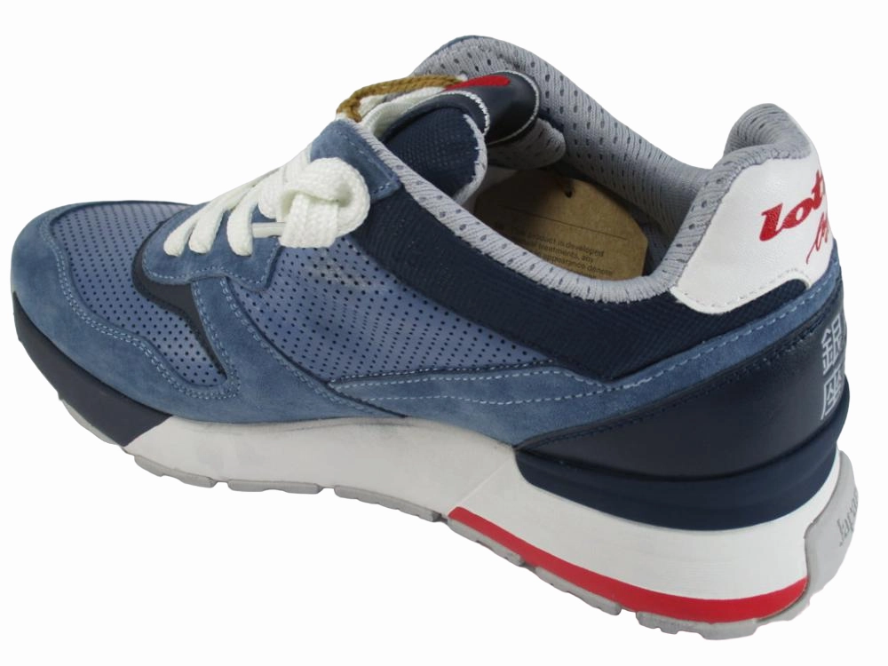 Lotto Leggenda Tokyo Ginza SD sneakers bassa 214028 64Q blu Running Shoes For Big Guys