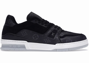 Louis Vuitton Trainer Black Monogram Engine Basketball Shoes