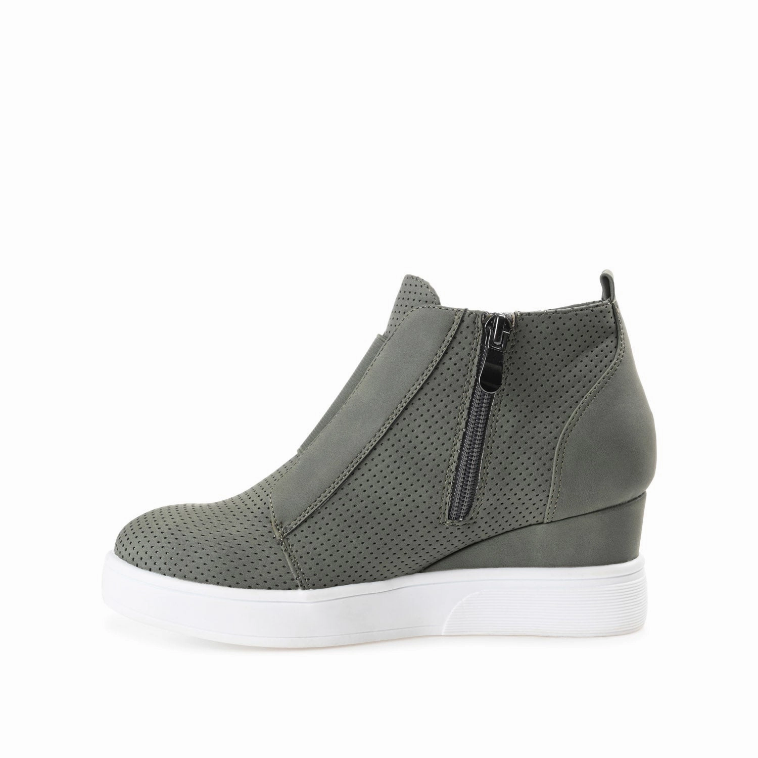 CLARA WEDGE SNEAKERS IN VEGAN LEATHER