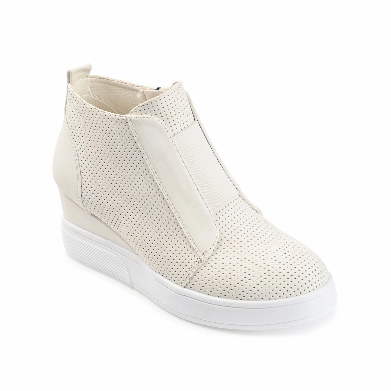 CLARA WEDGE SNEAKERS IN VEGAN LEATHER Running Shoes Slip On