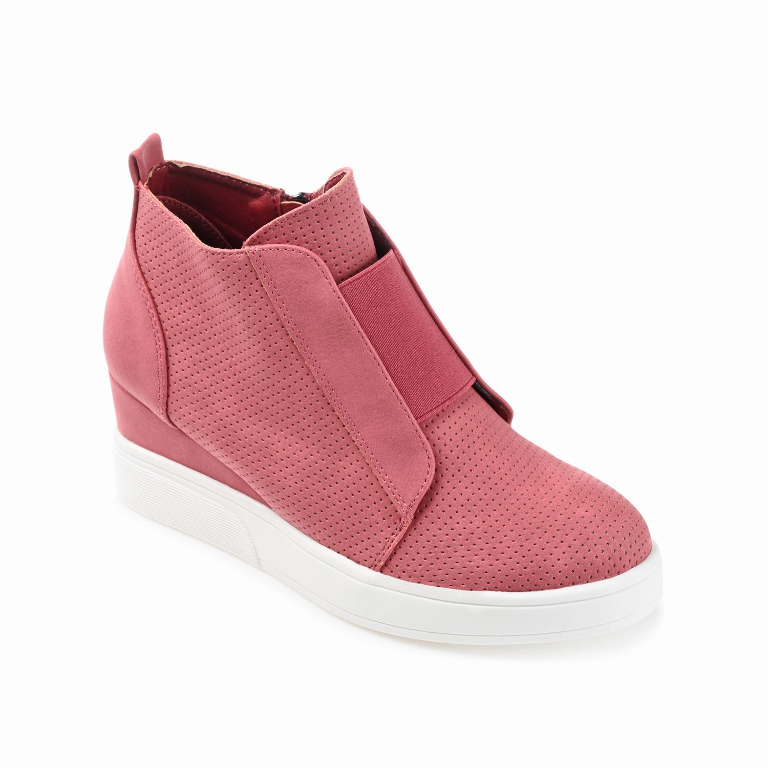 CLARA WEDGE SNEAKERS IN VEGAN LEATHER