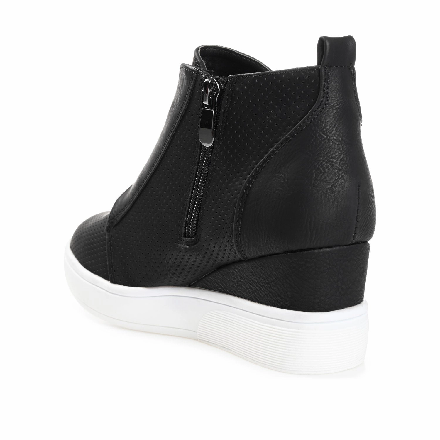 CLARA WEDGE SNEAKERS IN VEGAN LEATHER