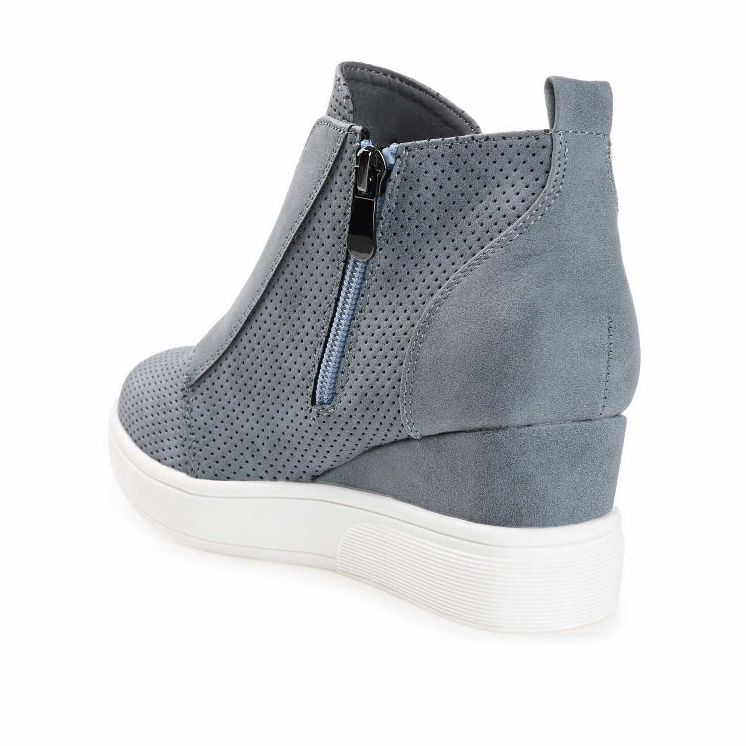 Slip On Garden Shoes CLARA WEDGE SNEAKERS IN VEGAN LEATHER