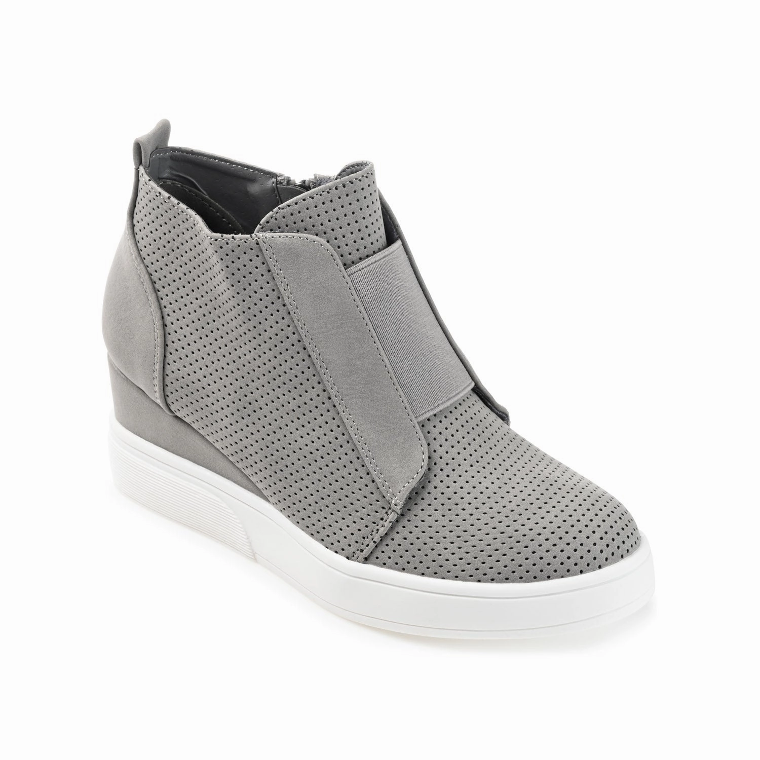 CLARA WEDGE SNEAKERS IN VEGAN LEATHER