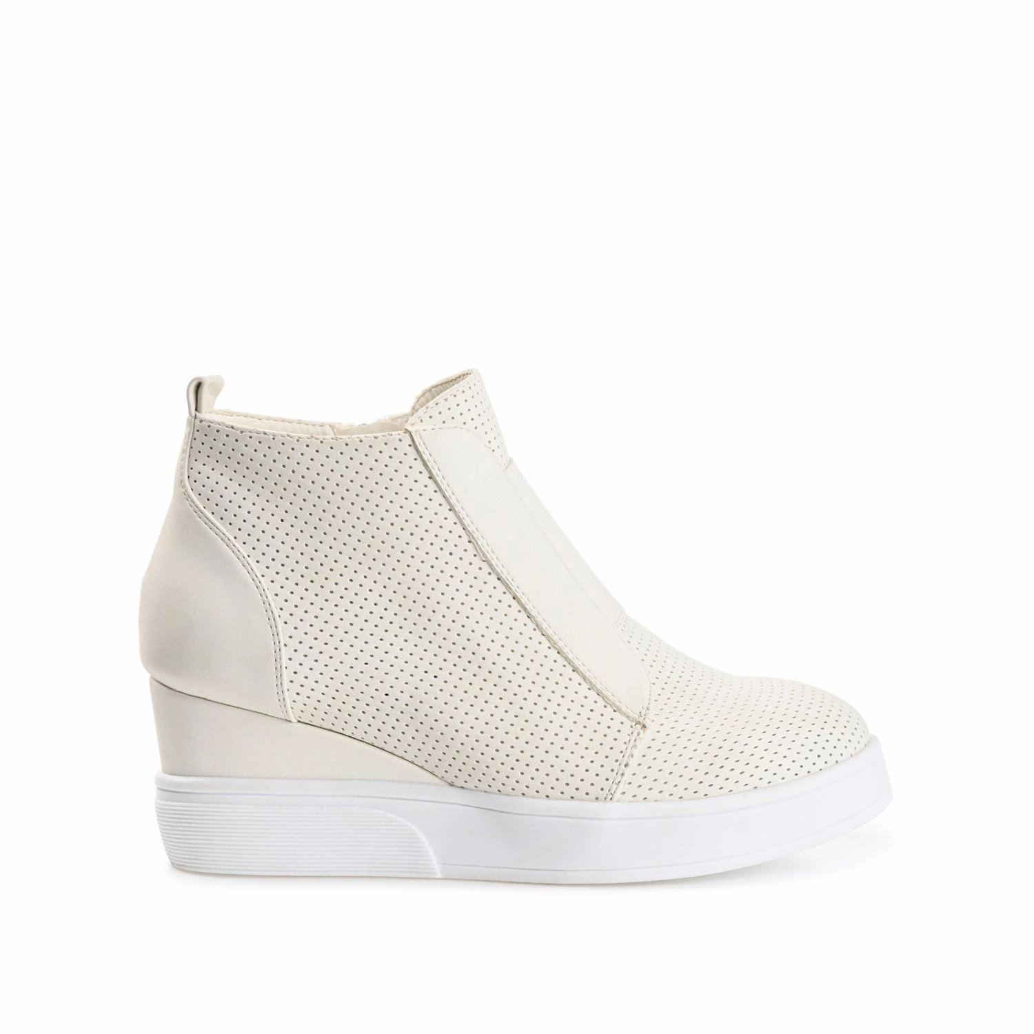 Slip On Wedge Shoes CLARA WEDGE SNEAKERS IN VEGAN LEATHER