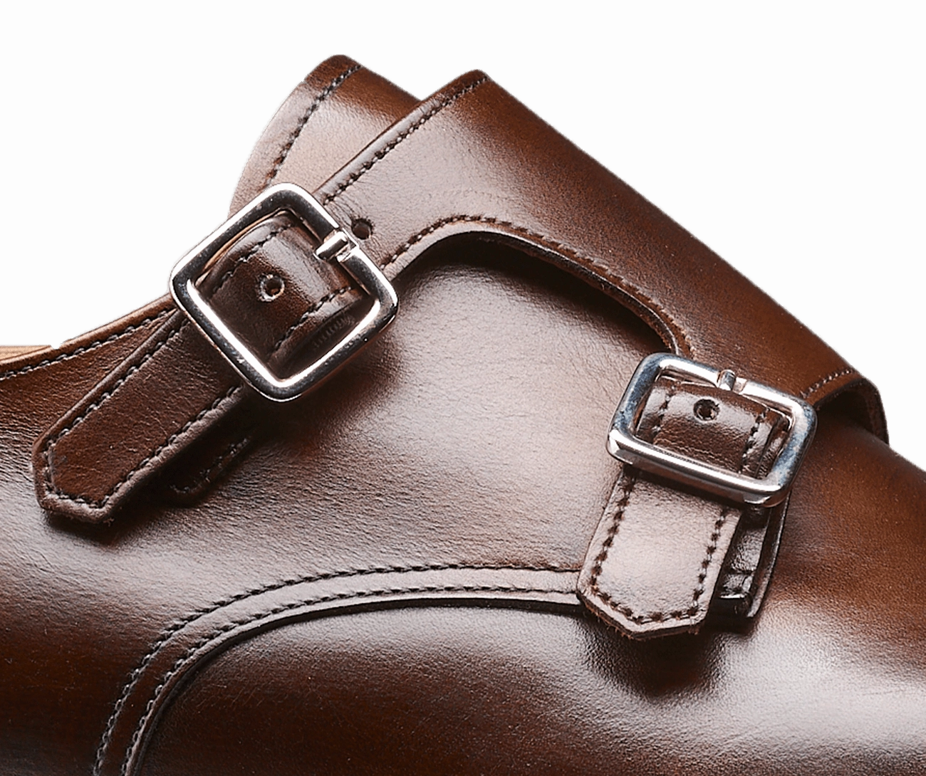 Brogues With Heel Lowndes 4 Dark Brown Burnished Calf