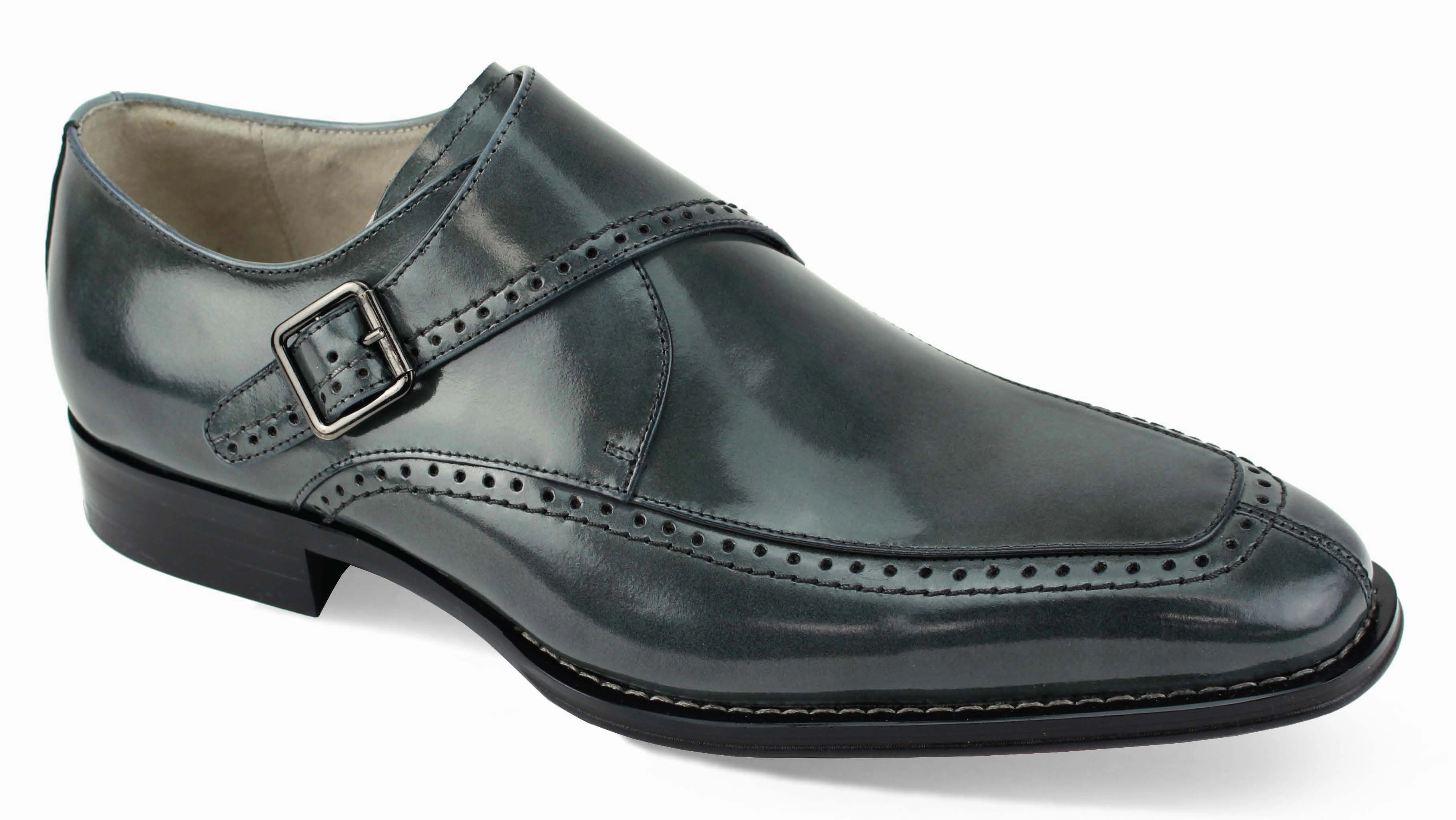 Giovanni |Amato-Grey Brown Brogue Boots