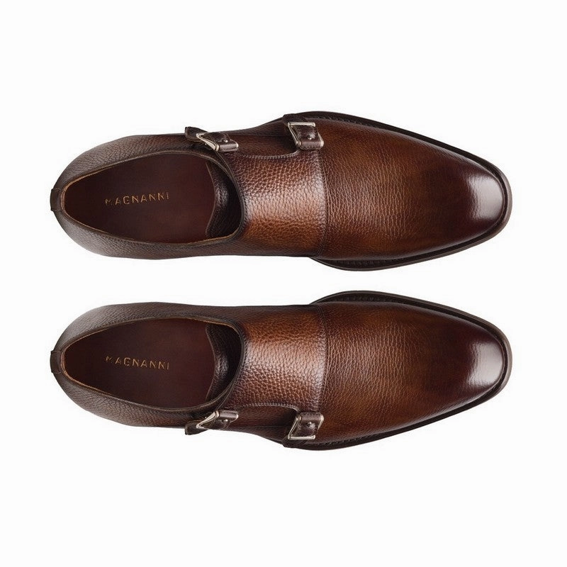 Frye Logan Brogue Magnanni | Omnia Double Monk Strap