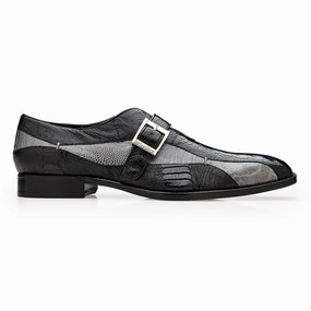 Multi Coloured Brogue Shoes Marte - R81O Black/Gray-M-
