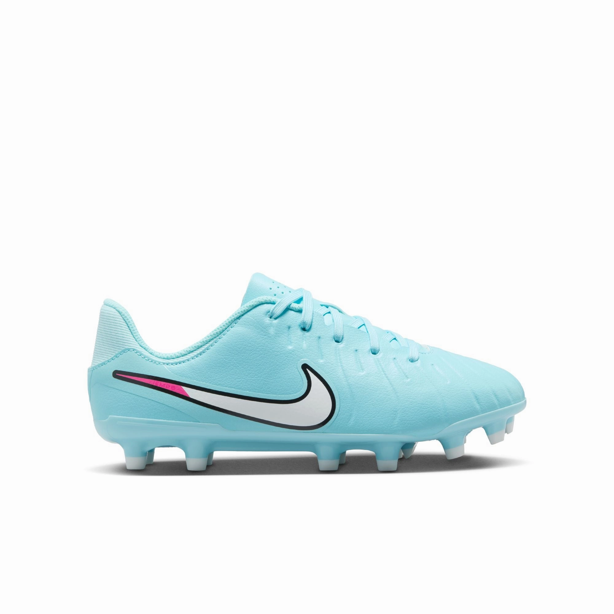 Nike Junior Tiempo Legend 10 Academy FG Firm Ground Soccer Shoes -Copa/White Custom Indoor Soccer Cleats