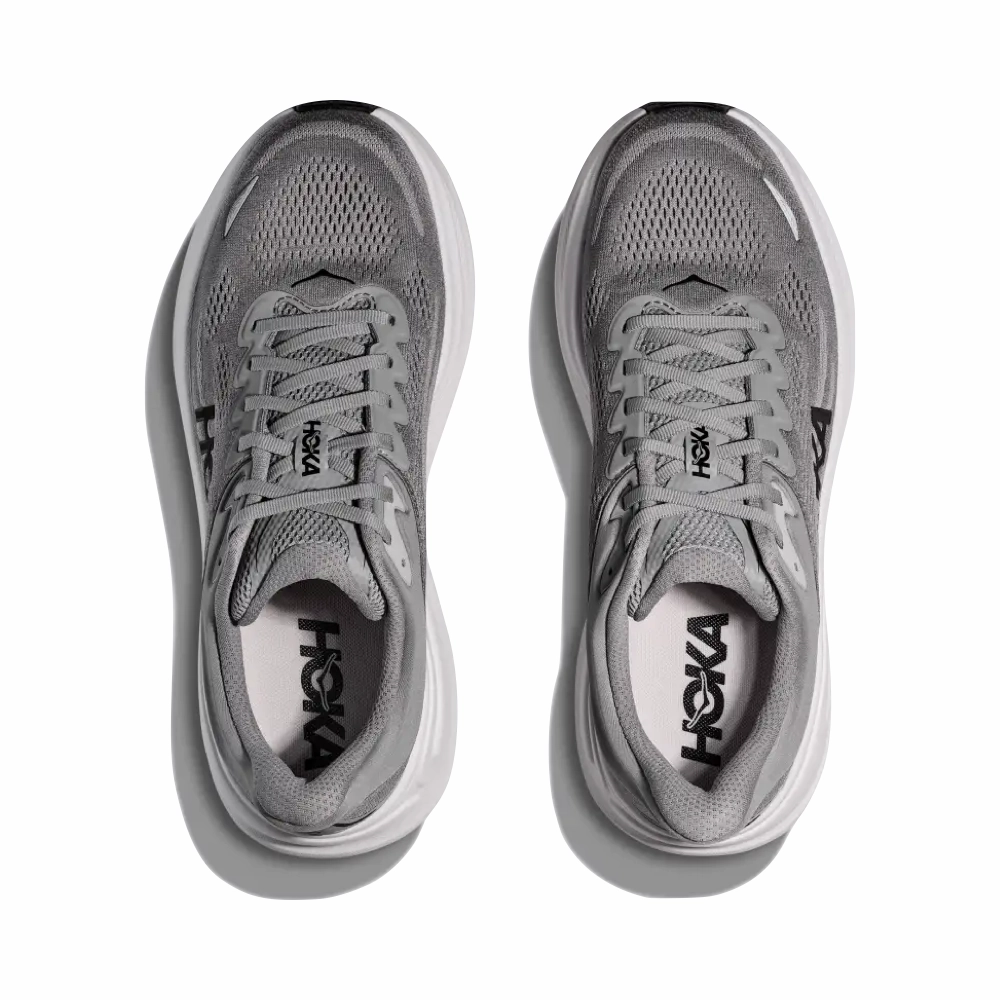 Hoka Men's Bondi 9 Sneaker in Galactic Grey/Stellar Grey