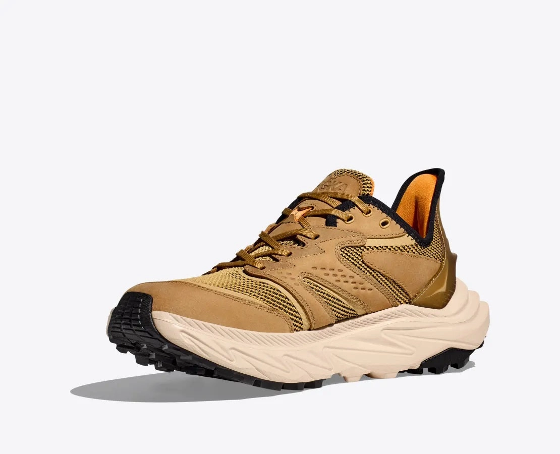 Best Motion Control Hiking Shoes 'Hoka' Men's Anacapa 2 Freedom Hiker - Wheat / Oat